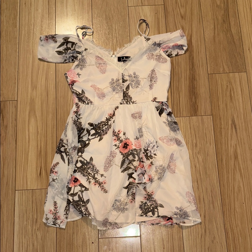 Lulus Floral Off-Shoulder Dress